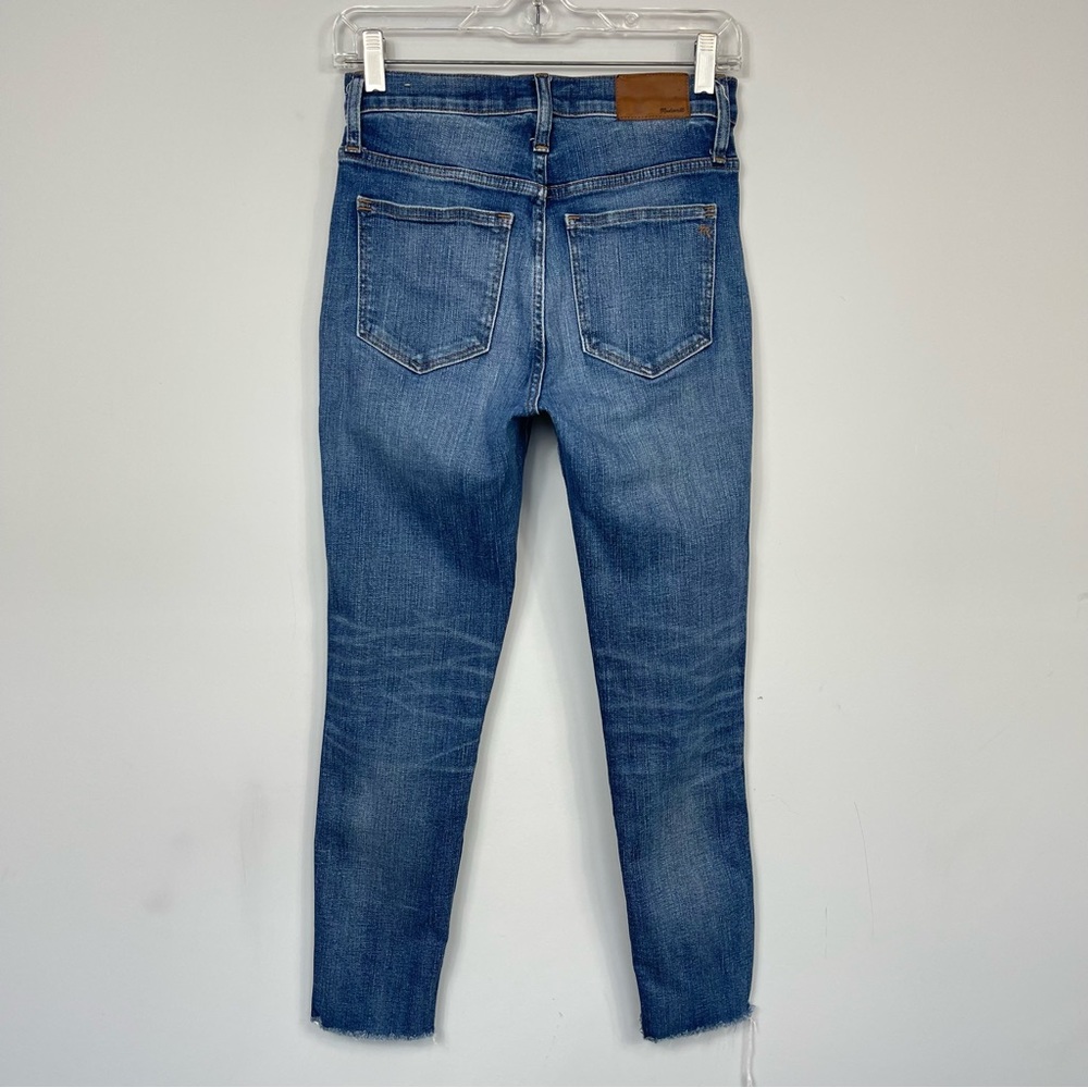 Madewell 10" High Rise Skinny Jeans Cutout Tulip Hem Edition  K5236 Size 25 - Picture 7 of 15